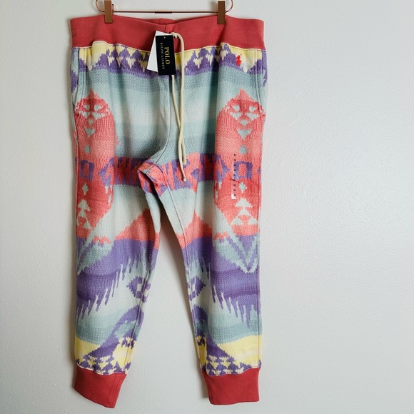 Ralph Lauren Pastel Patterned Joggers - Picture 12 of 16